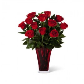 Le bouquet en amour avec les roses rouges de FTD